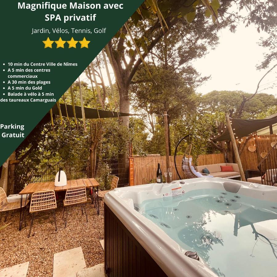Maison Dans Les Arbres, Spa, Tennis, Parking Nîmes Exterior foto